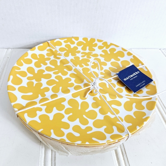 Marimekko Dining Marimekko For Target Golden Yellow And White
